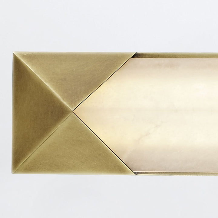 Quintiesse QN-CAESAR-W-L-VBS-AR Caesar Large LED Wall Light Vintage Brass