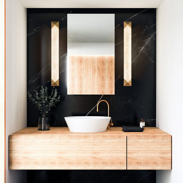 Quintiesse QN-CAESAR-W-L-VBS-AR Caesar Large LED Wall Light Vintage Brass