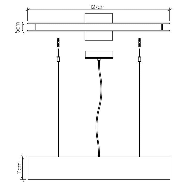 Quintiesse QN-CLEAN-LED-LP-127-TEAK Clean LED Pendant Teak