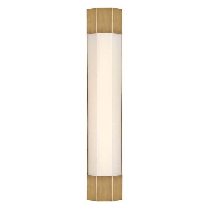 Quintiesse QN-FACET-LED3-HB-BATH Facet Bathroom Large LED Wall Light Heritage Brass