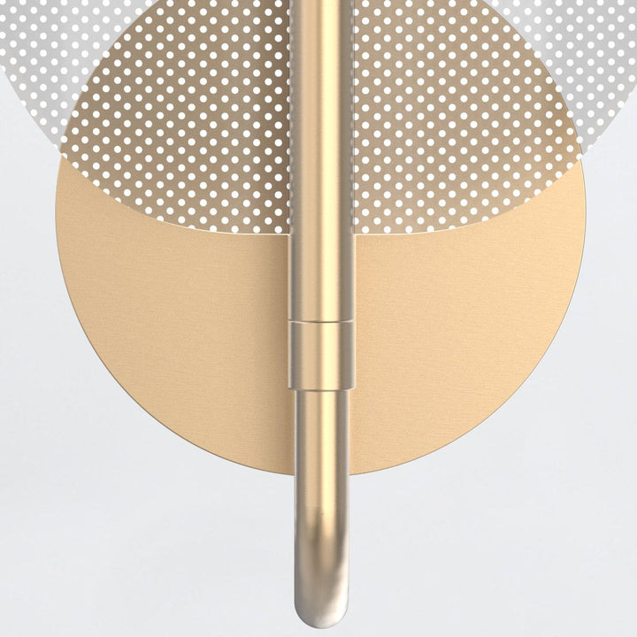 Quintiesse QN-FLORIANA-1W-NBR Floriana 1 Leaf LED Wall Light Natural Brass