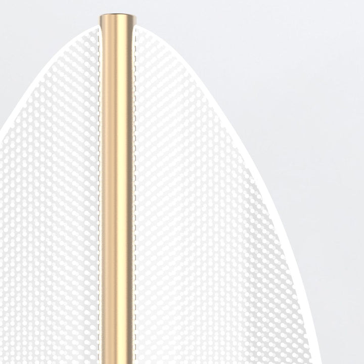 Quintiesse QN-FLORIANA-1W-NBR Floriana 1 Leaf LED Wall Light Natural Brass