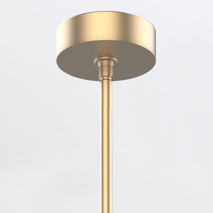 Quintiesse QN-FLORIANA-8P-L-NBR Floriana 8 Leaf LED Chandelier Large Natural Brass