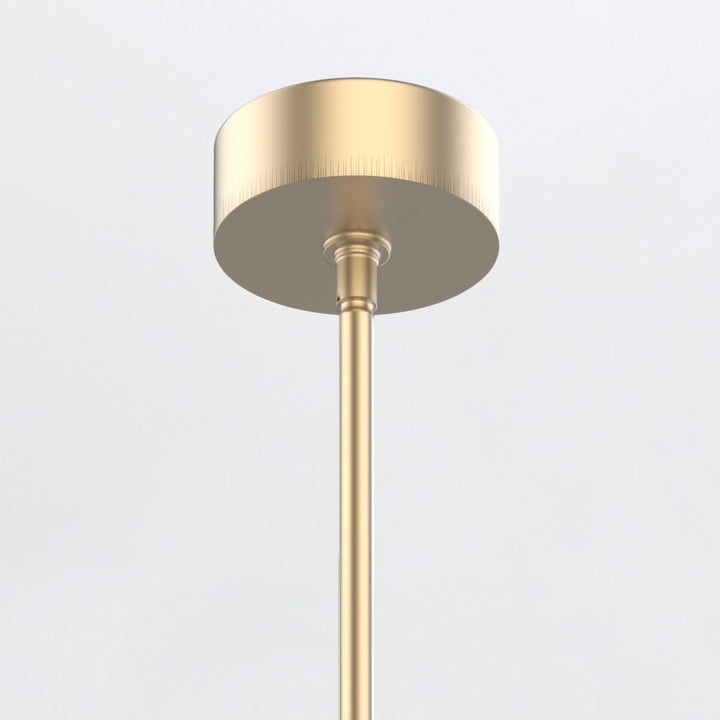 Quintiesse QN-FLORIANA-P-S-NBR Floriana 5 Leaf LED Chandelier Small Natural Brass