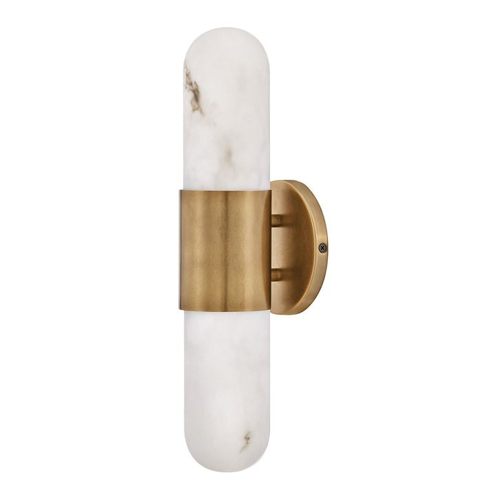 Quintiesse QN-IBIZA-M-HB Ibiza Bathroom Medium LED Wall Light Heritage Brass