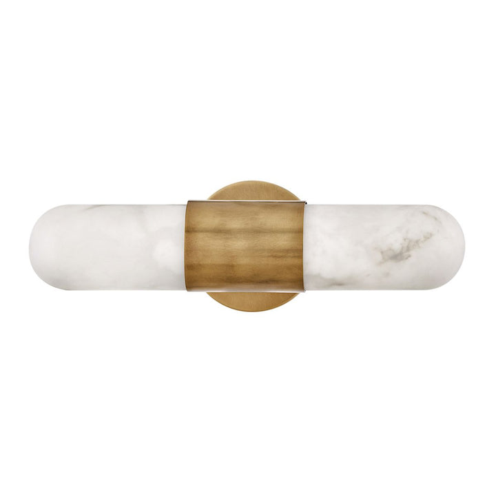 Quintiesse QN-IBIZA-M-HB Ibiza Bathroom Medium LED Wall Light Heritage Brass