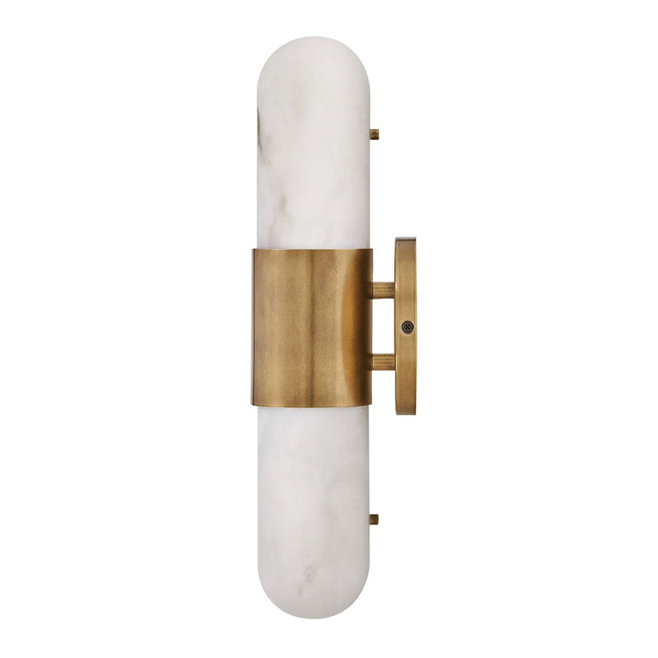 Quintiesse QN-IBIZA-M-HB Ibiza Bathroom Medium LED Wall Light Heritage Brass