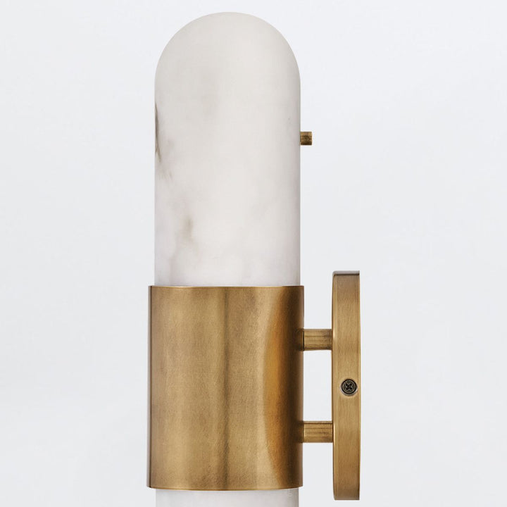 Quintiesse QN-IBIZA-M-HB Ibiza Bathroom Medium LED Wall Light Heritage Brass