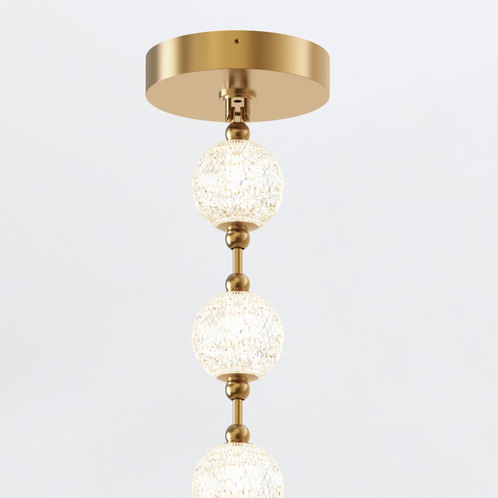 Quintiesse QN-MARNI-16P-292-NBR Marni 16 Head LED Pendant Natural Brass