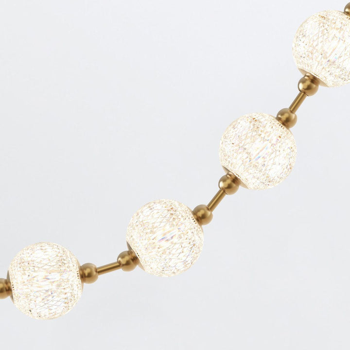 Quintiesse QN-MARNI-16P-292-NBR Marni 16 Head LED Pendant Natural Brass