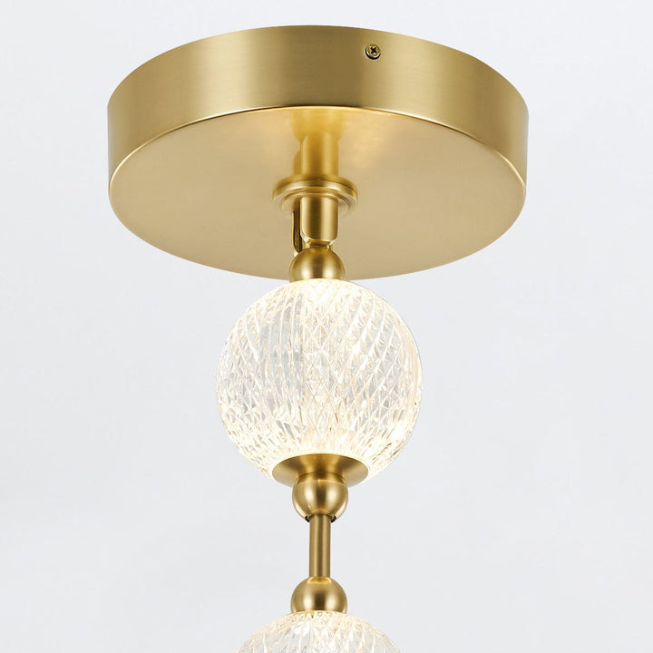 Quintiesse QN-MARNI-8P-148-NBR Marni 8 Head LED Pendant Natural Brass