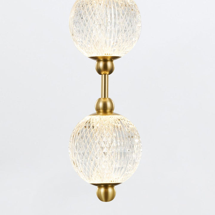 Quintiesse QN-MARNI-8P-148-NBR Marni 8 Head LED Pendant Natural Brass