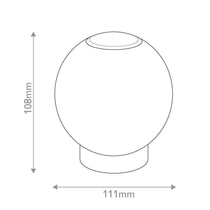Quintiesse QN-MARNI-TL-S-NBR Marni Small LED Table Lamp Natural Brass
