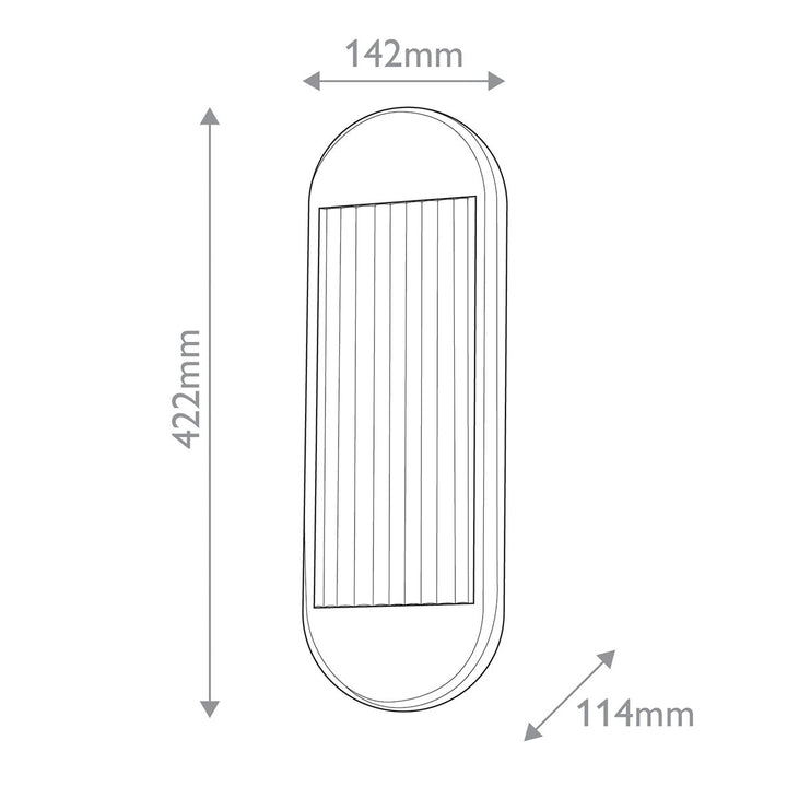 Quintiesse QN-PALAIS-W-M-PN Palais Medium LED Wall Light Polished Nickel