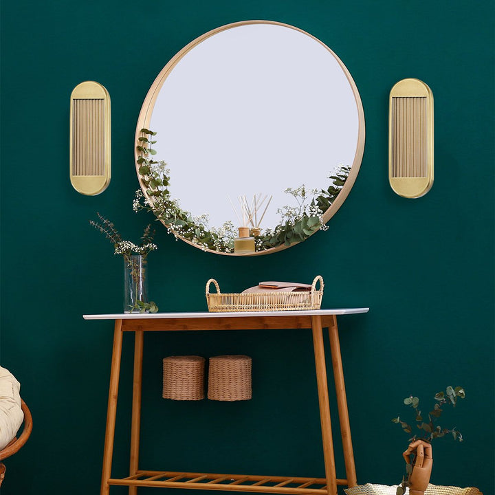 Quintiesse QN-PALAIS-W-M-VBS Palais Medium LED Wall Light Vintage Brass