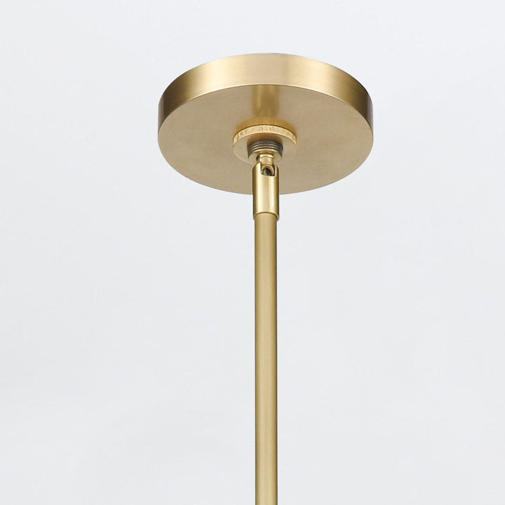 Quintiesse QN-VALISE-LP80-VBS-TL Valise LED Linear Pendant Vintage Brass/Tuxedo Leather