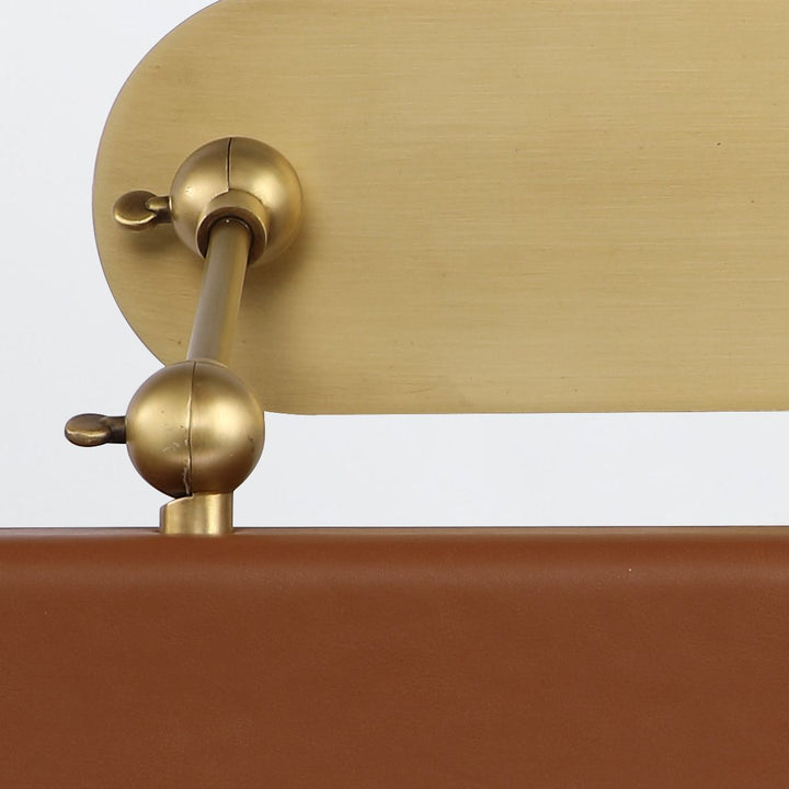 Quintiesse QN-VALISE-PL-L-VBS-CL Valise Picture Large LED Picture Light Vintage Brass/Cognac Leather