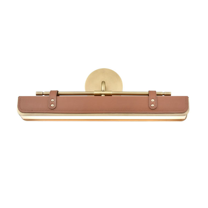Quintiesse QN-VALISE-W-VBS-CL Valise LED Wall Light Vintage Brass/Cognac Leather