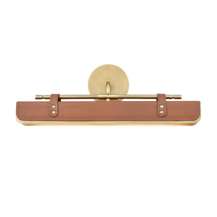 Quintiesse QN-VALISE-W-VBS-CL Valise LED Wall Light Vintage Brass/Cognac Leather
