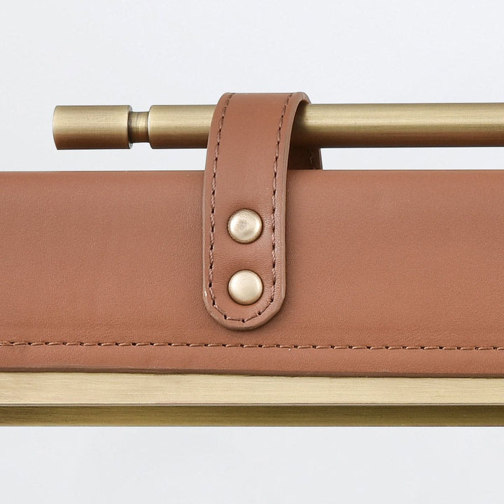 Quintiesse QN-VALISE-W-VBS-CL Valise LED Wall Light Vintage Brass/Cognac Leather