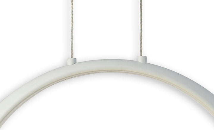 Mantra M6170 Ring Pendant 50cm Round Matt White