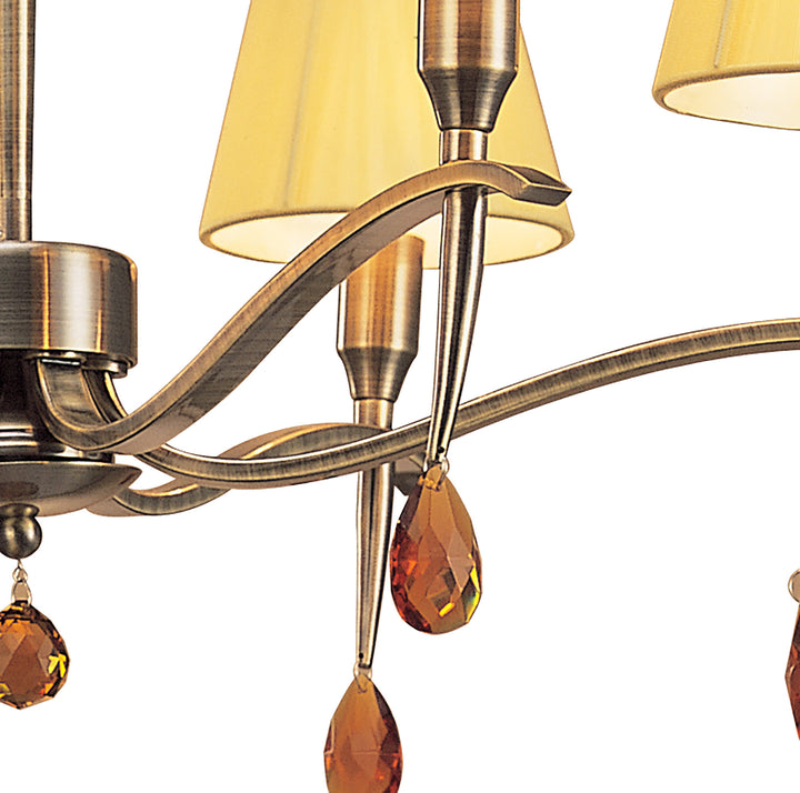 Mantra M0342AB Siena Telescopic Pendant 6 Light