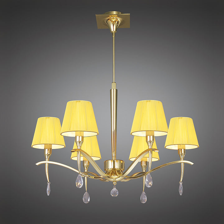 Mantra M0342PB Siena Telescopic Pendant 6 Light