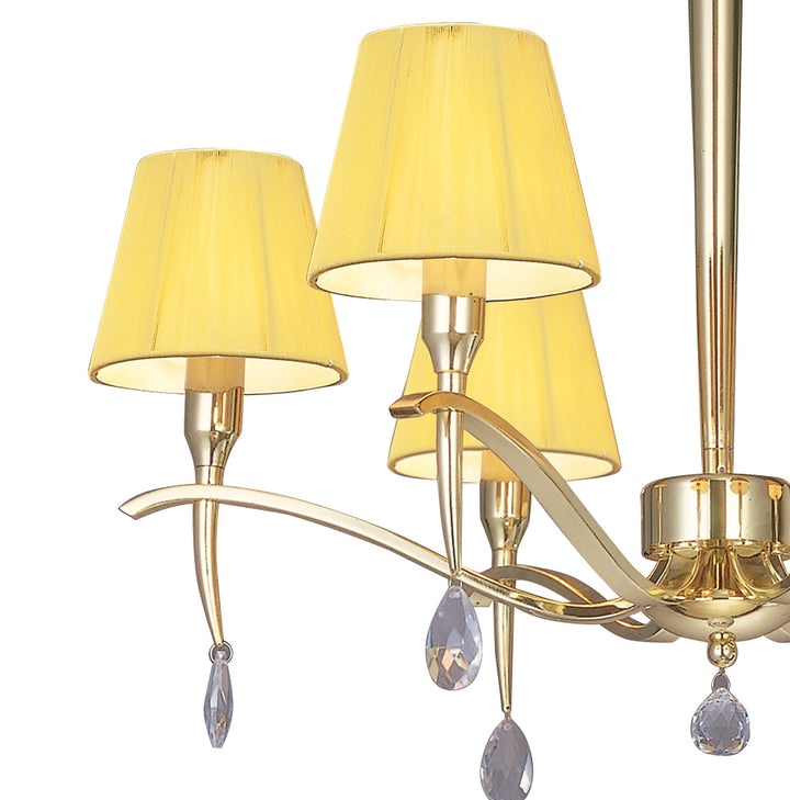 Mantra M0342PB Siena Telescopic Pendant 6 Light