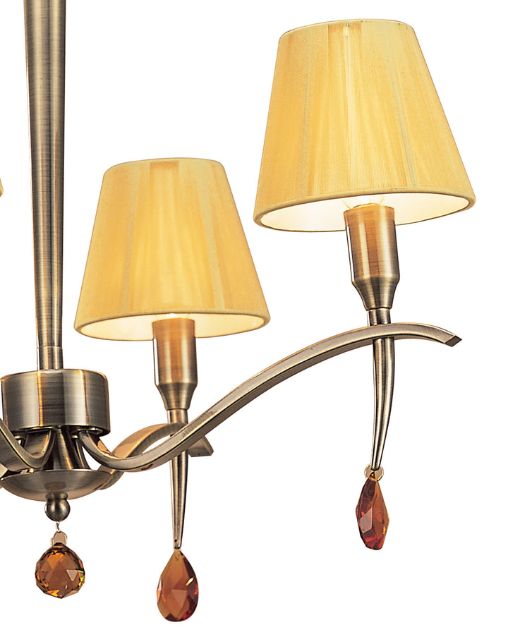 Mantra M0343AB Siena Telescopic Pendant 4 Light