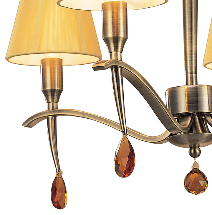 Mantra M0343AB Siena Telescopic Pendant 4 Light