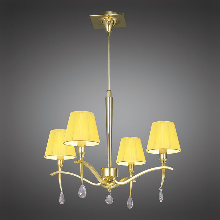 Mantra M0343PB Siena Telescopic Pendant 4 Light
