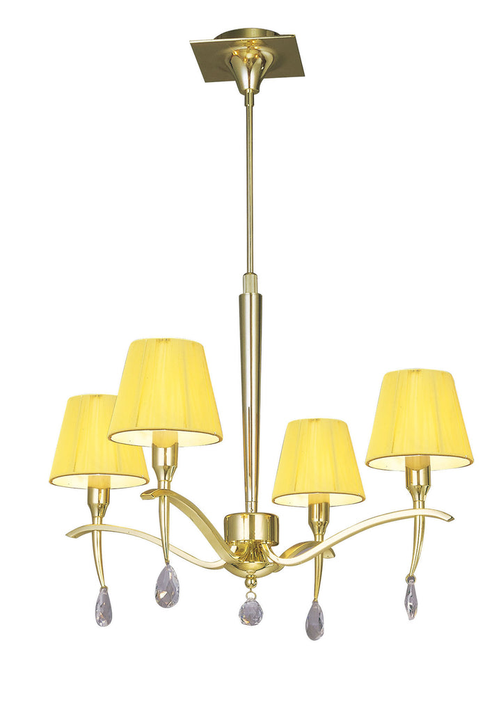 Mantra M0343PB Siena Telescopic Pendant 4 Light