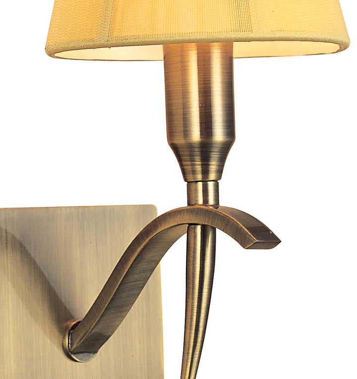 Mantra M0347AB/S Siena Switched Wall Lamp 1 Light