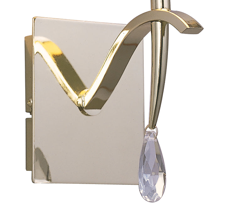 Mantra M0347PB/S Siena Switched Wall Lamp 1 Light