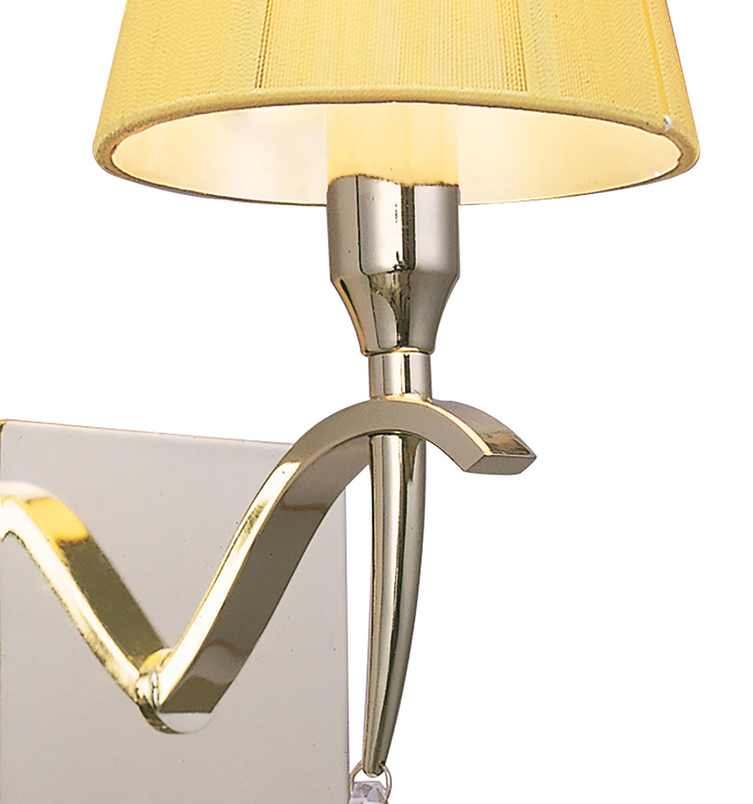 Mantra M0347PB/S Siena Switched Wall Lamp 1 Light