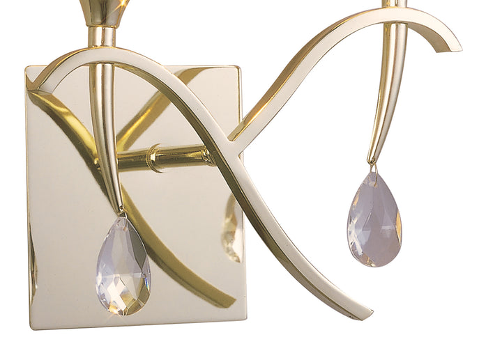 Mantra M0348PB/S Siena Switched Wall Lamp 2 Light