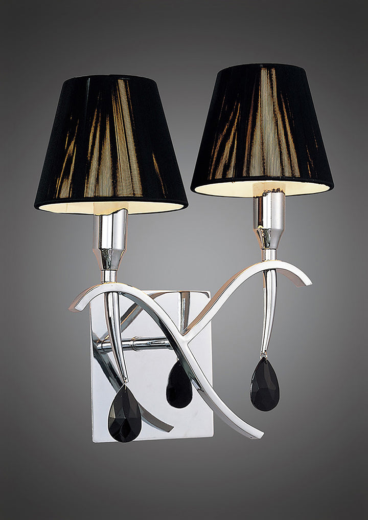 Mantra M0348/S Siena Switched Wall Lamp 2 Light