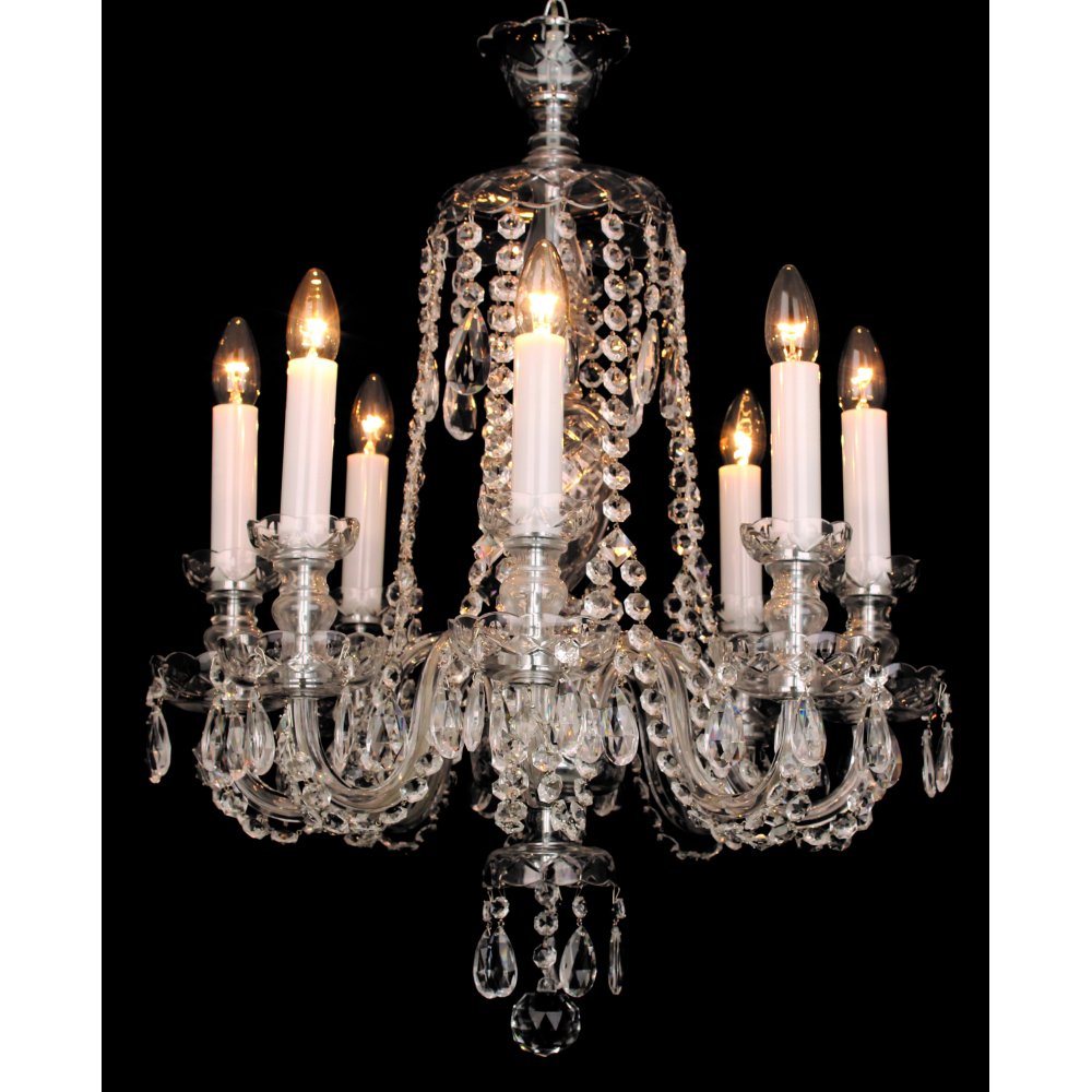 Impex Lighting CB128244/08 Karvina Crystal 8lt Chandelier