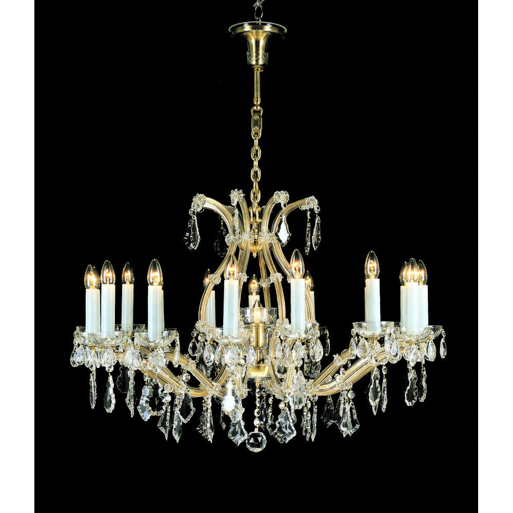 Impex Lighting CB145832/17 Karlova Crystal Gold Chandelier