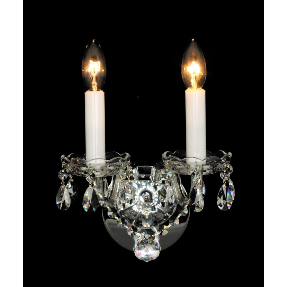 Impex Lighting CB301165/02/WB/CH Stella Beaded Wall Light