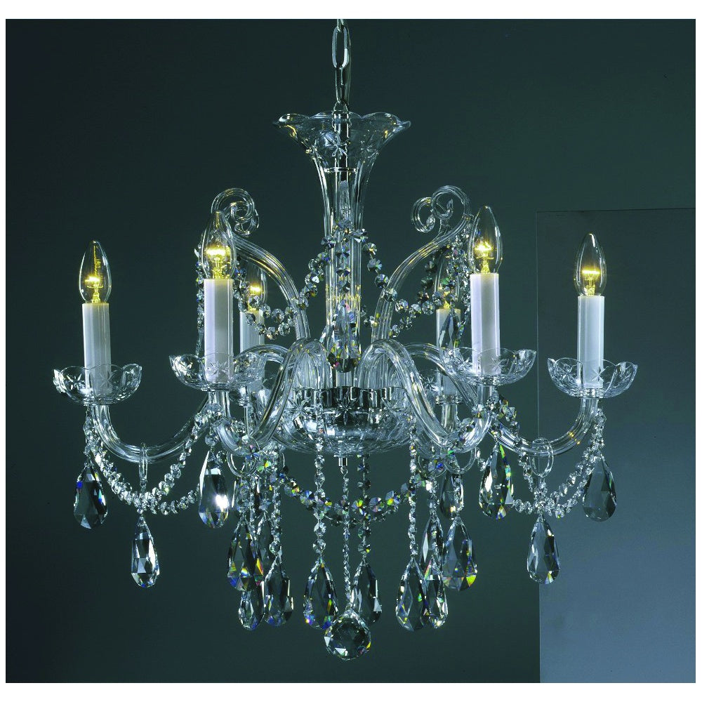 Impex Lighting CB301167/06/CH Bila ornate clear glass