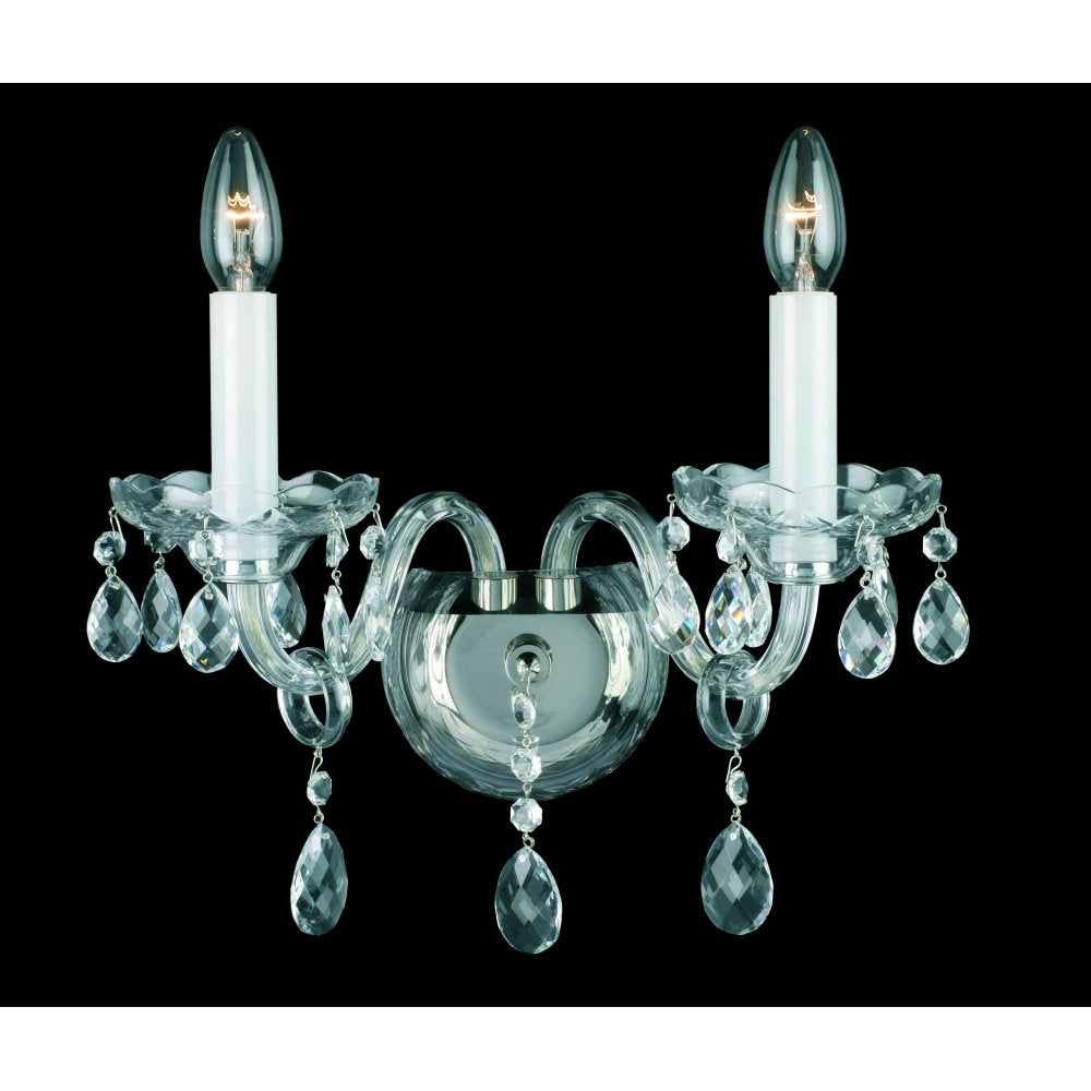 Impex Lighting CB46028/02/WB/N Dolni Crystal Wall Nickel