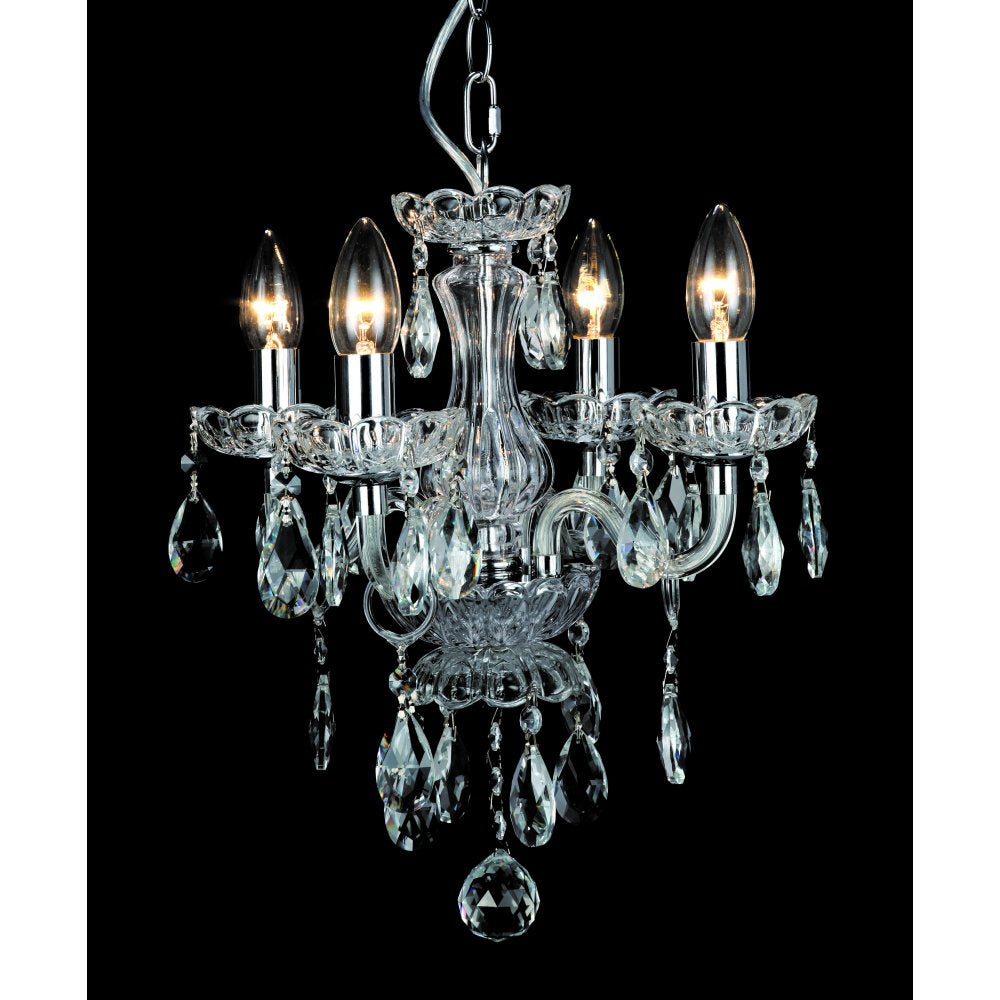 Impex Lighting CF211093/04/CLR Rodeo 4lt Clear Crystal