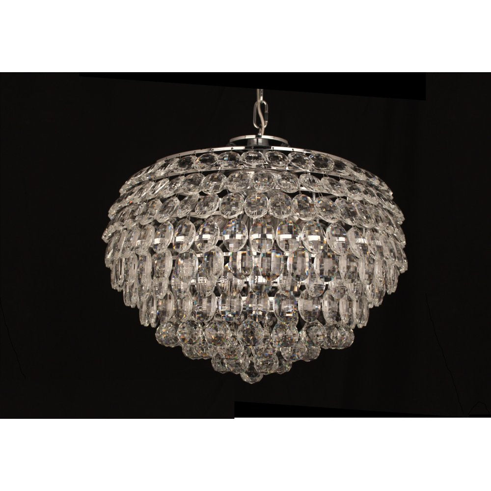 Impex Lighting CF311201/06/CH Adaliz 6lt K9 Crystal Chrome