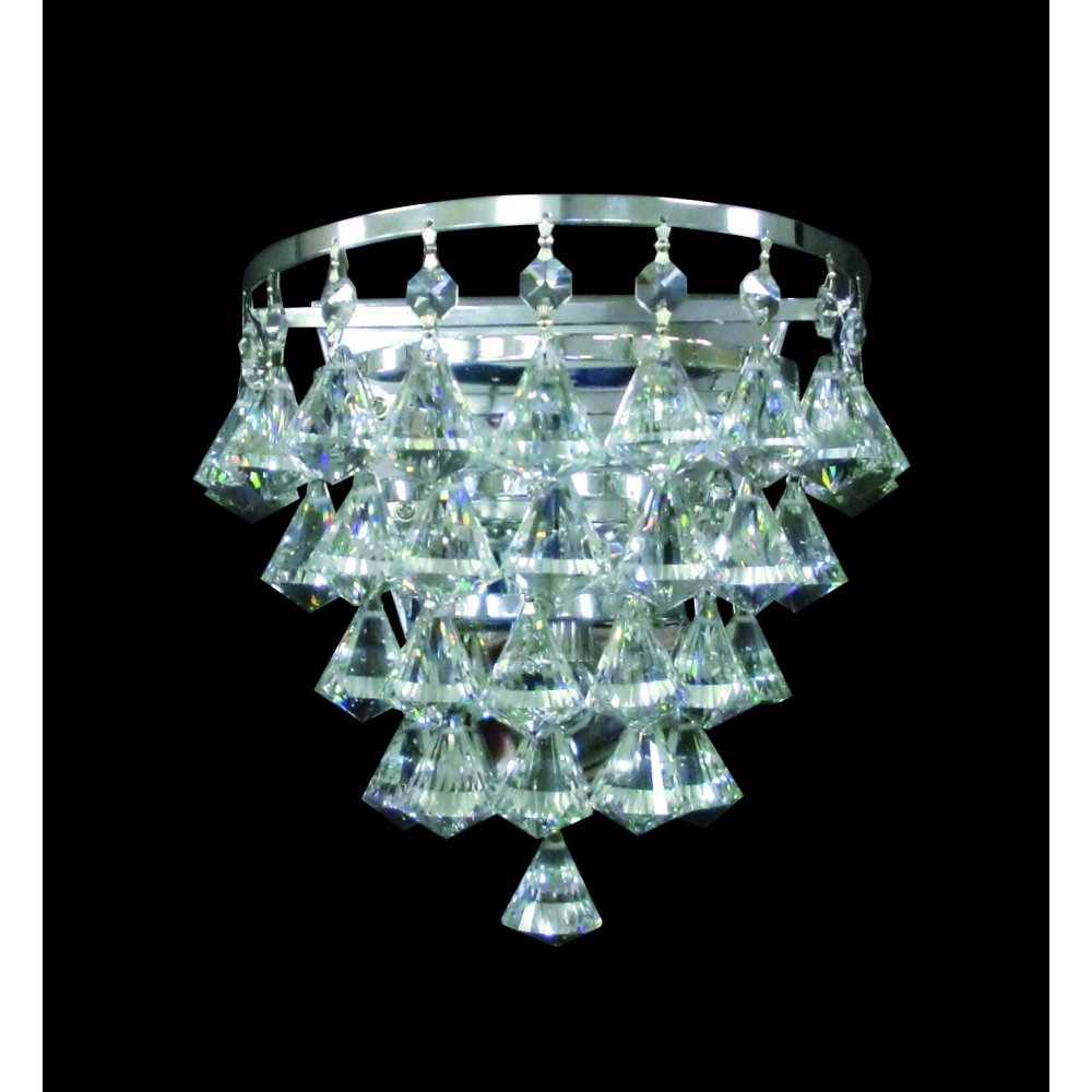 Impex Lighting CFH011025/01/WB/CH Parma Chrome Wall