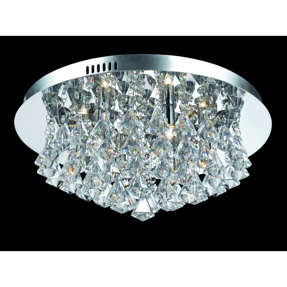 Impex Lighting CFH011025/06/CH Parma Chrome Flush