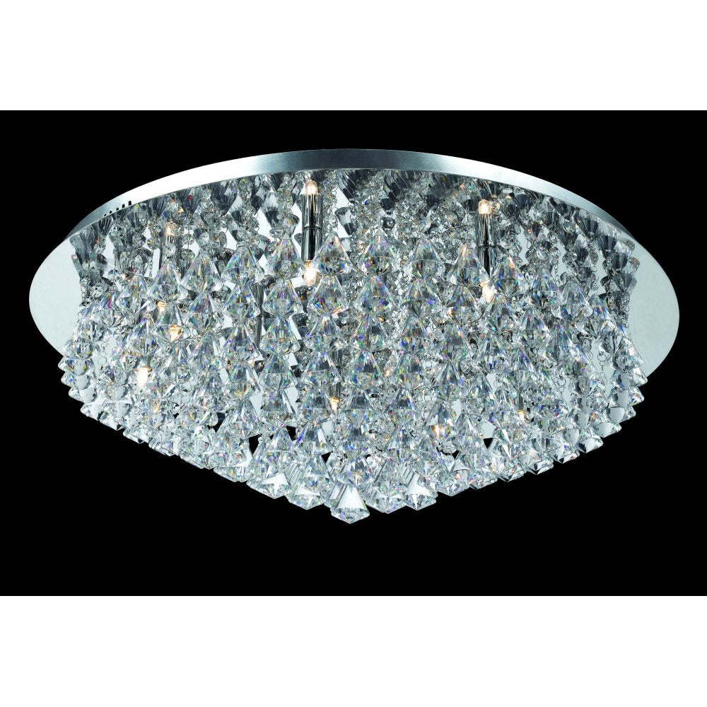 Impex Lighting CFH011025/12/CH Parma Chrome Flush