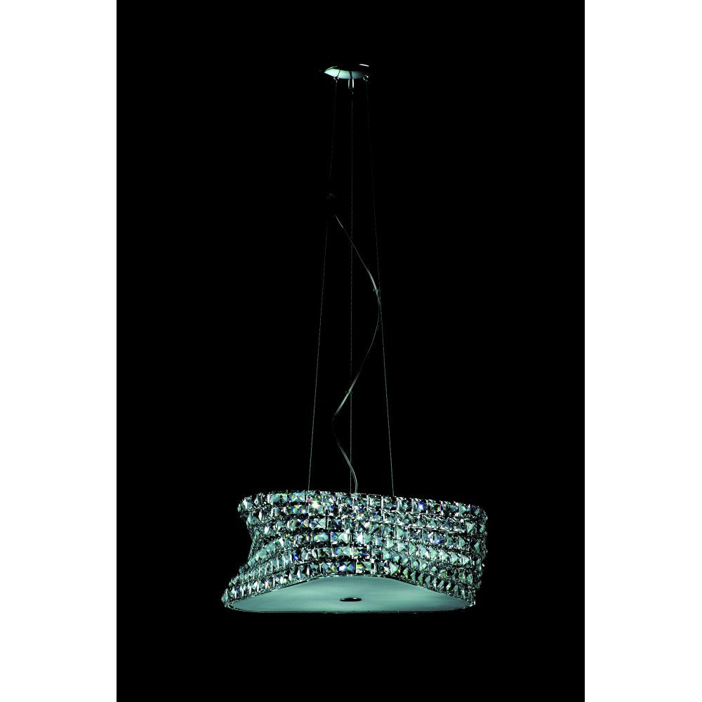 Impex Lighting CFH211131/06/CLR/CH Tia Chrome Clear K9 Crystal