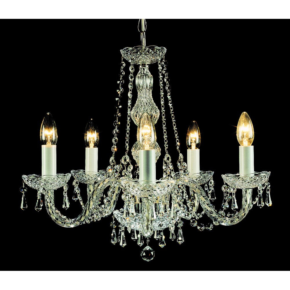 Impex Lighting CP00021/05/CH Modra Crystal Strass Chandelier