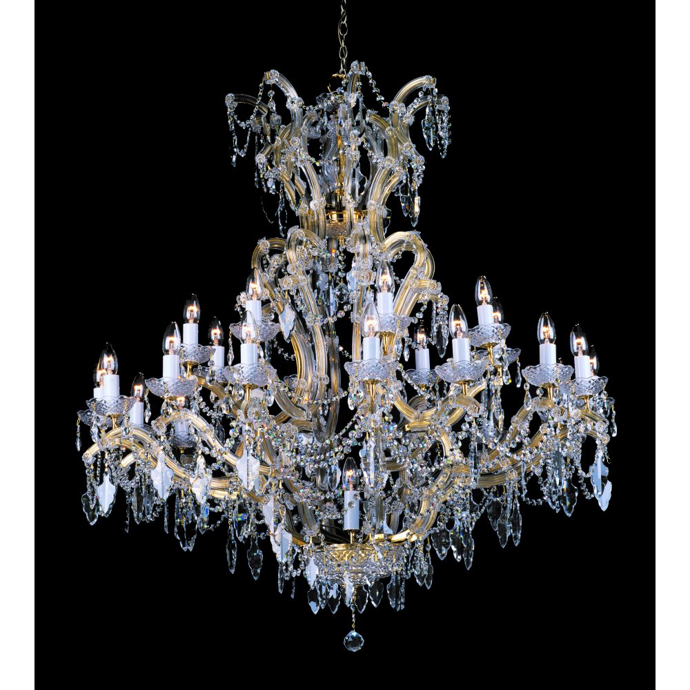 Impex Lighting CP04424/24+1 Morina Lead Crystal Gold
